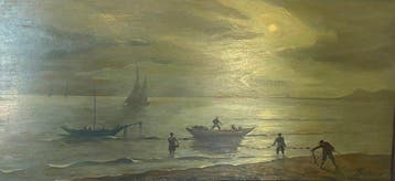 Scuola italiana (XIX-XX), firmato Bartolini - I pescatori