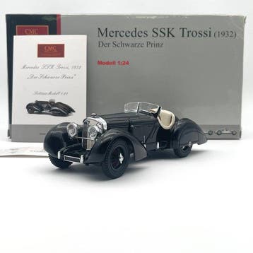 CMC 1:24 - Modelauto - CMC Mercedes SSK Schwarzer Prinz -, Nieuw