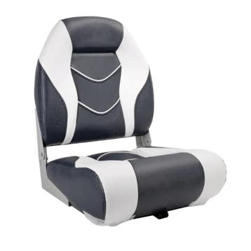 Klapstoel High Folding wit steenkool TM, Nieuw