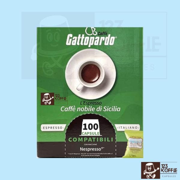 Gattopardo Insonnia capsules Nespresso  100 stuks intense, Witgoed en Apparatuur, Koffiemachine-accessoires, Verzenden