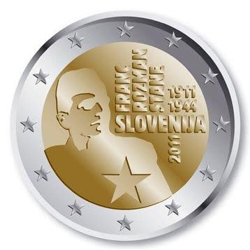 Slovenië 2 Euro Franc Rozman 2011 Proof, Verzenden