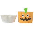 PME Halloween Cupcake Vormpjes Pompoenlantaarn Ø45mm 12st.**, Verzenden, Nieuw