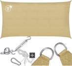 2dekans | tectake® Rechthoekig Schaduwdoek Sunny - 2 x 4 m -, Tuin en Terras, Partytenten, Ophalen of Verzenden, Zo goed als nieuw