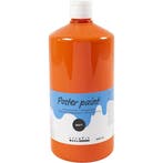 Tempera Verf Mat, oranje, 1000 ml/ 1 fles, Nieuw