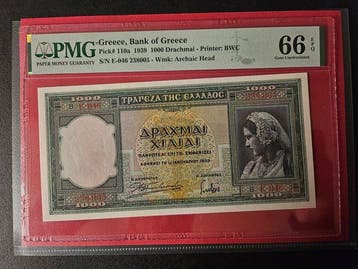 Griekenland. - 1000 Drachmai 1939 - Pick 110a (Zonder