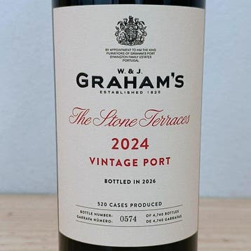 2024 Grahams, The Stone Terraces - Vintage Port - Gebotteld, Nieuw