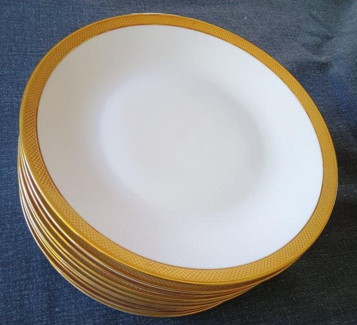 Hutschenreuther - Tafelservies (10) - Greca dorata - 24 kt, Antiek en Kunst, Antiek | Meubels | Tafels
