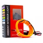LED Interieur/sfeer verlichting strip - Oranje - 3 Meter, Auto diversen, Verzenden, Nieuw