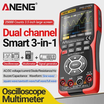 ANENG AOS03 Digitale Oscilloscope Multimeter met Signaalgene, Verzenden, Nieuw