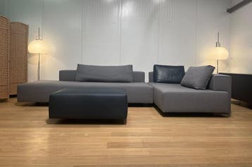 Eyye Cella Hoekbank + Hocker Ploegwol + GARANTIE, Design Bank Bankstel Zetel Hoekbank Eyye, Hoekbank, 300 cm of meer, Ophalen of Verzenden