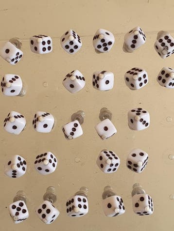 Dice earstuds., Verzenden, Nieuw