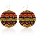 Oranje Ethnic art - Afrikaanse oorbellen, Ophalen of Verzenden, Nieuw
