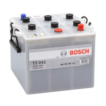 Bosch Startaccu 12 volt 125 ah T3 042 Black truckline, Watersport en Boten, Ophalen of Verzenden, Nieuw