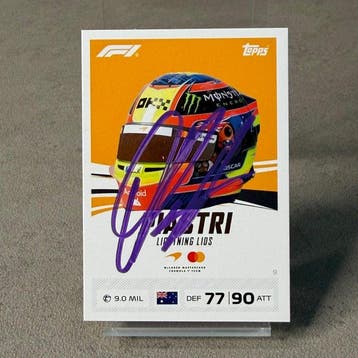 Mclaren - Topps Lighting Lids Oscar Piastri ( card 7 ) -, Verzamelen, Nieuw