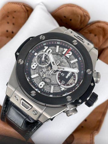 Hublot - King Power Unico Titan Skeleton - 411.NM.1170.RX -, Nieuw