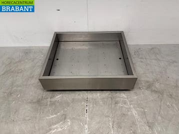 RVS ijsbak voor crushed ijs schaaf ijs 70 x 60 cm Horeca, Ophalen of Verzenden, Gebruikt