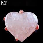Extra Clear Natural Quartz - Inspirational Heart - Hoogte: