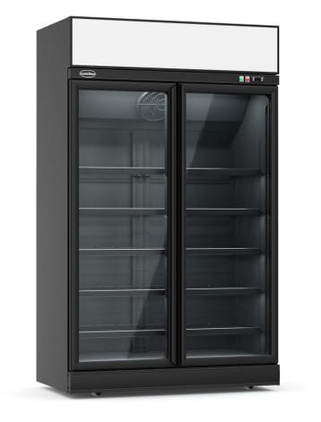 Combisteel Koelkast | 1000L | Zwart | 0°C/+10°C | Geforceerd, Witgoed en Apparatuur, Koelkasten en IJskasten, Ophalen of Verzenden