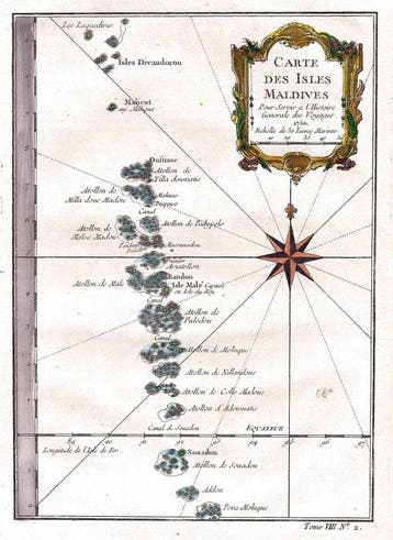 Azië - Maldiven; N. Bellin - Carte des Isles Maldives -, Boeken, Nieuw