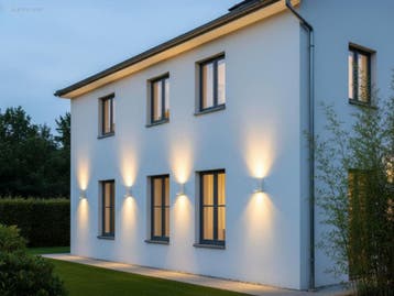 (40x) Wandlamp rechthoekig GU10 duo fitting wit..., Nieuw