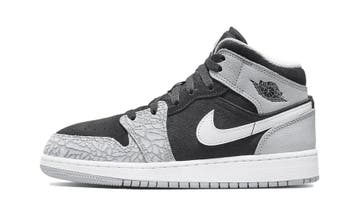 Air Jordan 1 Mid Elephant Print (GS), Nieuw