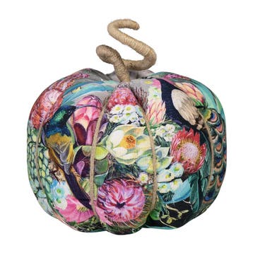 handgemaakt decoratie fleury pompoen pauw bont medium, Verzenden, Nieuw