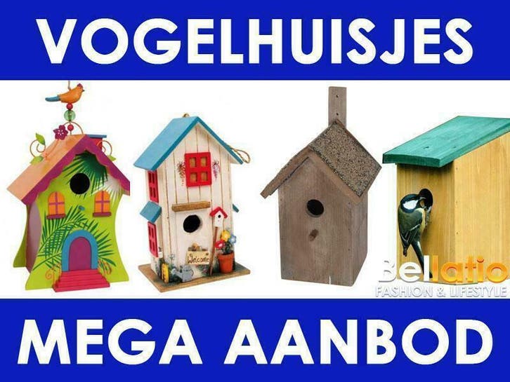 Vogelhuisjes kopen - Mega aanbod vogelhuisjes, Hobby en Vrije tijd, Knutselen, Overige typen, Nieuw, Ophalen of Verzenden