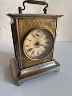 Rijtuigklok - Antiek Messing, Staal - 1850-1900, Antiek en Kunst, Antiek | Klokken