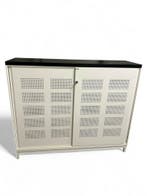 Schuifdeurkast - Ahrend - akoestisch - 135x160x45cm - wit, Werkplek, Ophalen of Verzenden, Gebruikt, Kast