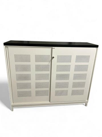 Schuifdeurkast - Ahrend - akoestisch - 135x160x45cm - wit, Werkplek, Ophalen of Verzenden, Gebruikt, Kast