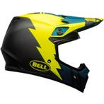 Crosshelm Bell MX-9  - Strike / Fluo Geel / Donker Blauw, Motoren, Kleding | Motorhelmen, Verzenden, Nieuw met kaartje, Offroadhelm