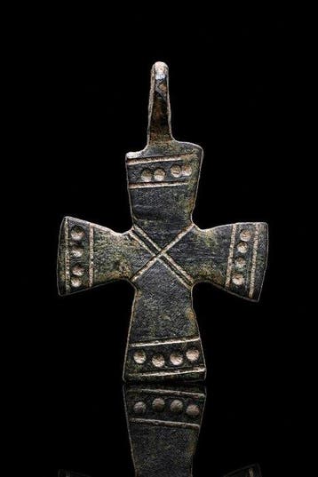 Byzantijns Het Kruis van de Byzantijnse Pelgrim –