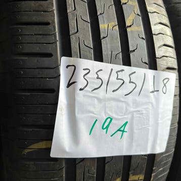 2 x Continental EcoContact 6 235-55-18 Zomerbanden 6,5mm, 18 inch, Gebruikt, Ophalen of Verzenden, 235 mm