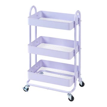 Keukentrolley Pyhäntä met 3 manden 78,5x46x35 cm lichtpaars, Verzenden