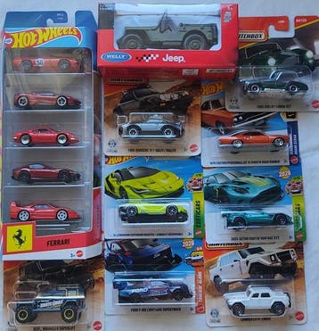 Hot Wheels, Welly, Matchbox, Welly, Matchbox 1:64 / 1:34,, Nieuw
