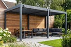 Lamellen overkapping - 5,3x3 m. - Aluminium - Antraciet -, Tuin en Terras, Verzenden, Nieuw
