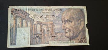 Tunesië. - 5000 Francs - 1950 - Pick 30 (Zonder