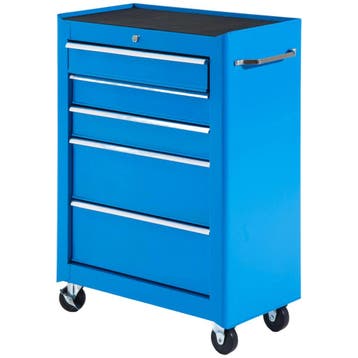 Gereedschapskast, Gereedschapskist, 5 Laden, Rolbaar, Staal,, Verzenden, Nieuw