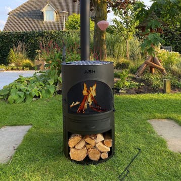Buitenhaard / Terrashaard inclusief grill met BBQ - ACTIE, Tuin en Terras, Tuinhaarden, Ophalen of Verzenden, Nieuw
