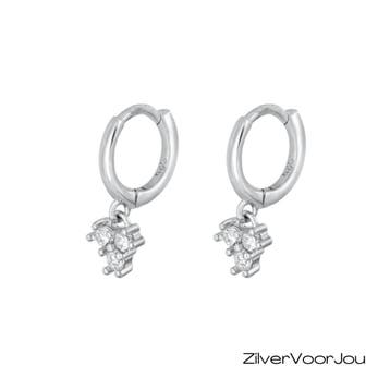 925 zilveren kleine trinity oorringen, Verzenden, Nieuw, Zilver