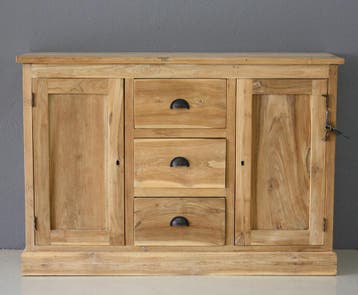 Teak dressoir twee deuren, drie laden, Huis en Inrichting, Ophalen of Verzenden, Nieuw