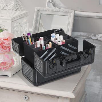 Professionele Make-up Koffer met 4 Vakken en Verstelbare Ind, Verzenden, Nieuw