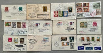 Vaticaanstad 1969/1988 - Lot van 12 tassen naar, Gestempeld