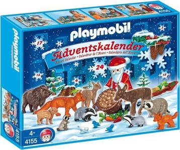 Playmobil Adventskalender Kerst in het Bos - 4155 (Nieuw), Verzenden, Nieuw