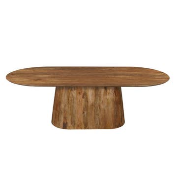 Salontafel Mangohout Mick Capsule 120 cm, Verzenden, Nieuw, Industriële meubels, Overige vormen