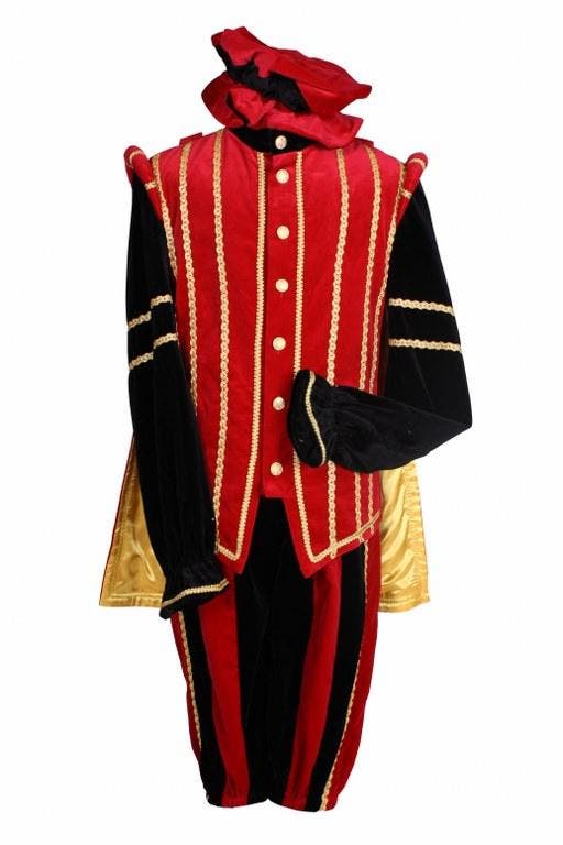 Piet Fluweel met Cape Marbella Ro-Zw - L, Diversen, Sinterklaas, Verzenden
