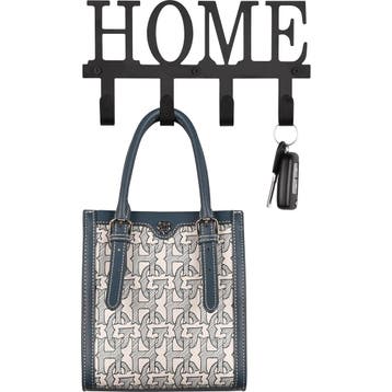 Kapstok - Trion Atik - 4 Haken - Home - Zwart - Metaal, Huis en Inrichting, Woonaccessoires | Kapstokken, Ophalen of Verzenden