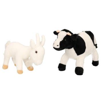 Cornelissen boerderijdieren knuffelset - koe en geit, Verzenden, Nieuw