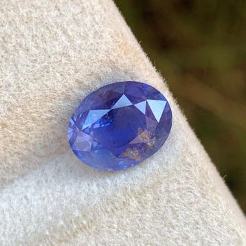 Zonder minimumprijs - 1 pcs Blauw, Violet Saffier - 2.12 ct, Nieuw