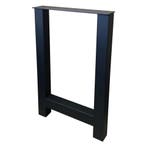 Stalen H tafelpoot zwart 60 bij 8 cm en hoogte 90 cm  (8 x 8, Ophalen of Verzenden, Nieuw